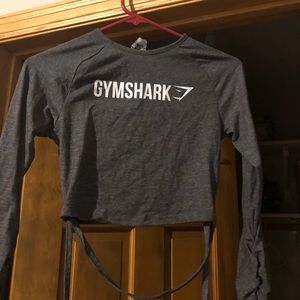 Gymshark - Long sleeve ribbon crop top